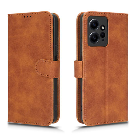 Handytasche Stand Schutzhülle Flip Leder Hülle L01Z für Xiaomi Redmi Note 12 4G Braun