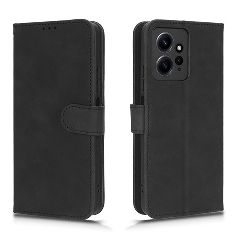 Handytasche Stand Schutzhülle Flip Leder Hülle L01Z für Xiaomi Redmi Note 12 4G Schwarz