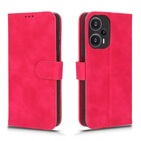 Handytasche Stand Schutzhülle Flip Leder Hülle L01Z für Xiaomi Redmi Note 12 Turbo 5G Pink