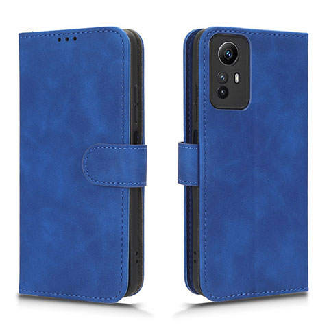 Handytasche Stand Schutzhülle Flip Leder Hülle L01Z für Xiaomi Redmi Note 12S Blau