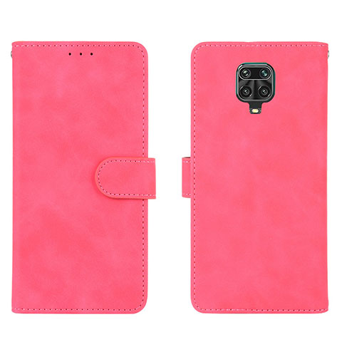 Handytasche Stand Schutzhülle Flip Leder Hülle L01Z für Xiaomi Redmi Note 9 Pro Max Pink