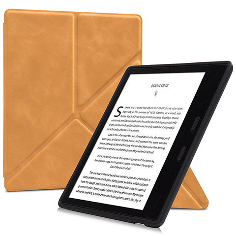 Handytasche Stand Schutzhülle Flip Leder Hülle L02 für Amazon Kindle Oasis 7 inch Orange