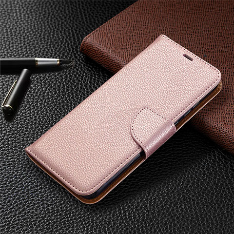 Handytasche Stand Schutzhülle Flip Leder Hülle L02 für Huawei Honor 9A Rosegold