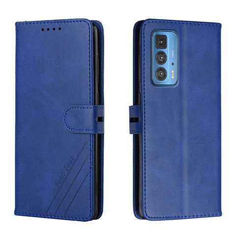 Handytasche Stand Schutzhülle Flip Leder Hülle L02 für Motorola Moto Edge 20 Pro 5G Blau