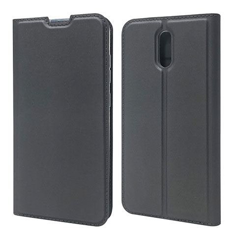 Handytasche Stand Schutzhülle Flip Leder Hülle L02 für Nokia 2.3 Schwarz