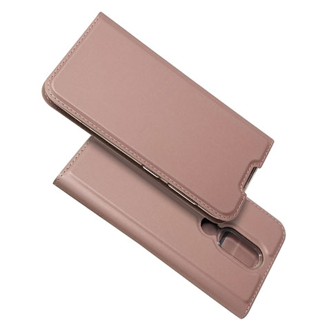 Handytasche Stand Schutzhülle Flip Leder Hülle L02 für Nokia 4.2 Rosegold