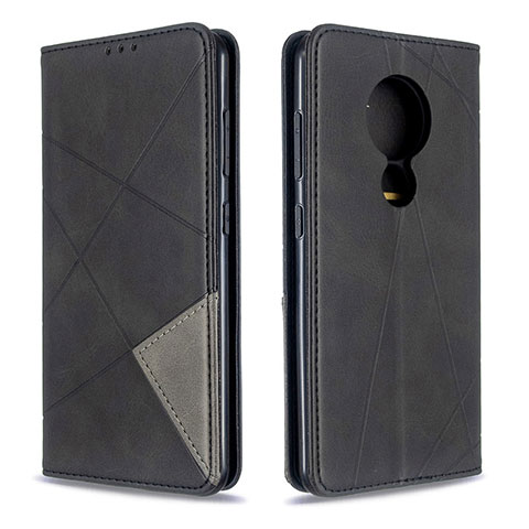 Handytasche Stand Schutzhülle Flip Leder Hülle L02 für Nokia 6.2 Schwarz