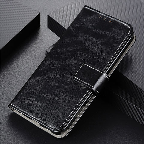 Handytasche Stand Schutzhülle Flip Leder Hülle L02 für Oppo F17 Pro Schwarz