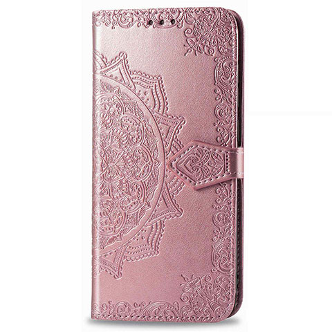 Handytasche Stand Schutzhülle Flip Leder Hülle L02 für Realme C3 Rosegold