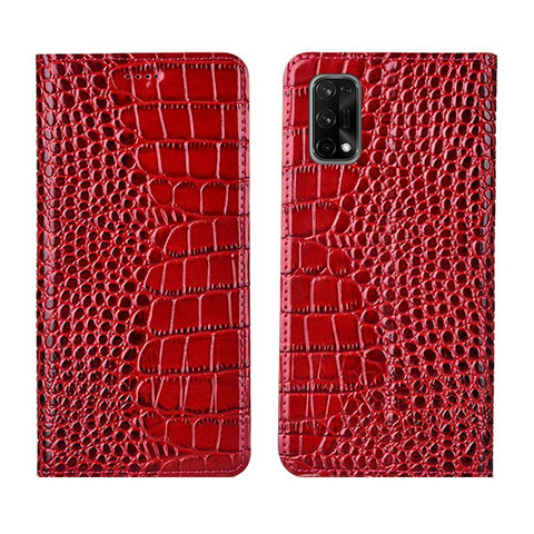 Handytasche Stand Schutzhülle Flip Leder Hülle L02 für Realme X7 Pro 5G Rot