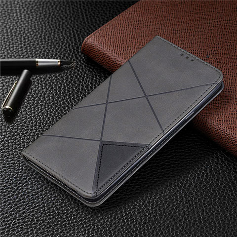 Handytasche Stand Schutzhülle Flip Leder Hülle L02 für Samsung Galaxy A20s Grau