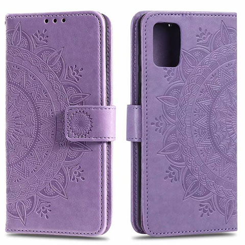 Handytasche Stand Schutzhülle Flip Leder Hülle L02 für Samsung Galaxy A71 4G A715 Violett