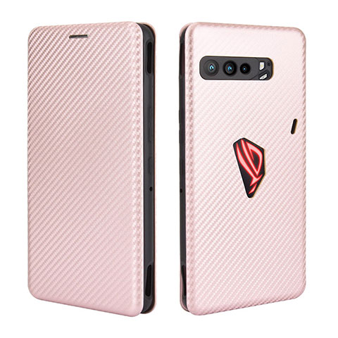 Handytasche Stand Schutzhülle Flip Leder Hülle L02Z für Asus ROG Phone 3 Rosegold