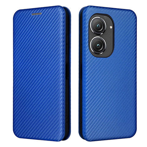 Handytasche Stand Schutzhülle Flip Leder Hülle L02Z für Asus Zenfone 9 Blau