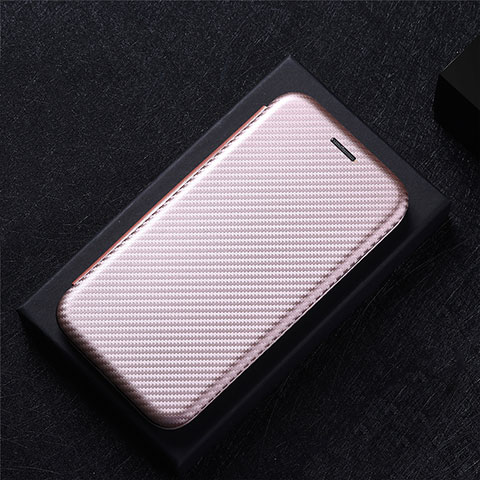 Handytasche Stand Schutzhülle Flip Leder Hülle L02Z für Huawei Honor X7a Rosegold