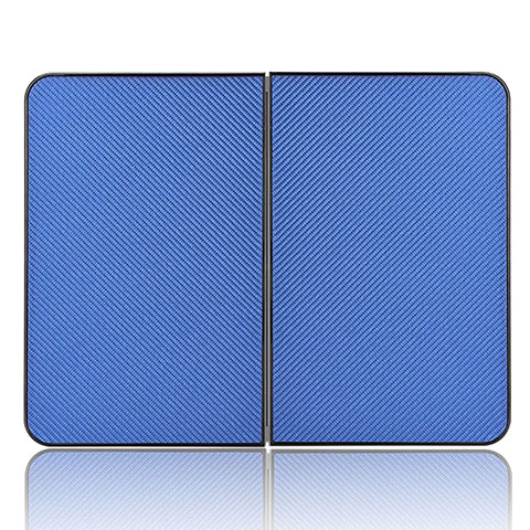 Handytasche Stand Schutzhülle Flip Leder Hülle L02Z für Microsoft Surface Duo Blau