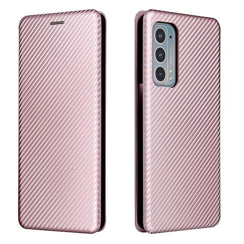 Handytasche Stand Schutzhülle Flip Leder Hülle L02Z für Motorola Moto Edge 20 5G Rosegold