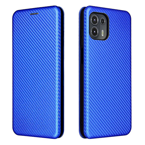 Handytasche Stand Schutzhülle Flip Leder Hülle L02Z für Motorola Moto Edge 20 Lite 5G Blau