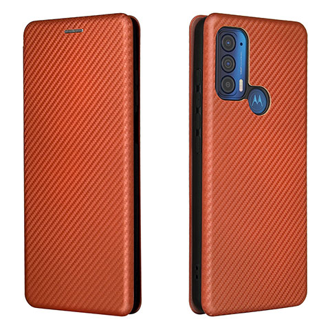 Handytasche Stand Schutzhülle Flip Leder Hülle L02Z für Motorola Moto Edge (2021) 5G Braun