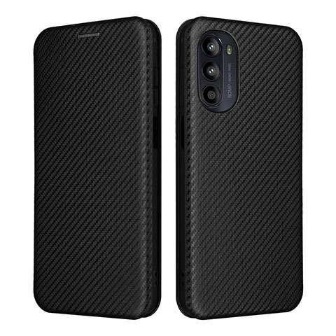 Handytasche Stand Schutzhülle Flip Leder Hülle L02Z für Motorola Moto Edge (2022) 5G Schwarz