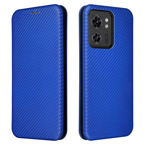 Handytasche Stand Schutzhülle Flip Leder Hülle L02Z für Motorola Moto Edge (2023) 5G Blau