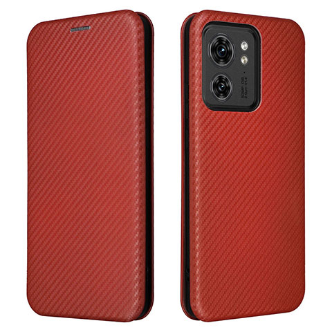 Handytasche Stand Schutzhülle Flip Leder Hülle L02Z für Motorola Moto Edge (2023) 5G Braun