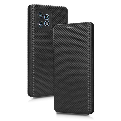 Handytasche Stand Schutzhülle Flip Leder Hülle L02Z für Motorola Moto Edge Plus (2023) 5G Schwarz