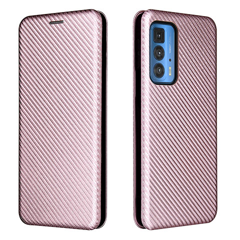 Handytasche Stand Schutzhülle Flip Leder Hülle L02Z für Motorola Moto Edge S Pro 5G Rosegold