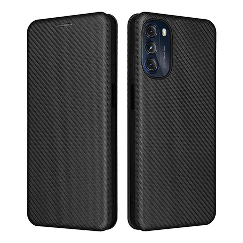 Handytasche Stand Schutzhülle Flip Leder Hülle L02Z für Motorola Moto G 5G (2022) Schwarz