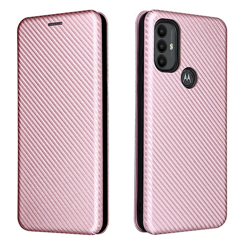 Handytasche Stand Schutzhülle Flip Leder Hülle L02Z für Motorola Moto G Play (2023) Rosegold