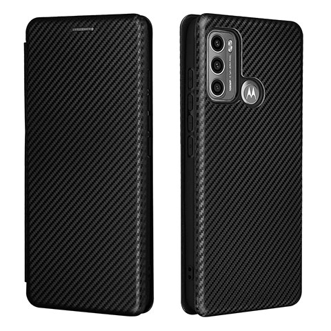 Handytasche Stand Schutzhülle Flip Leder Hülle L02Z für Motorola Moto G40 Fusion Schwarz