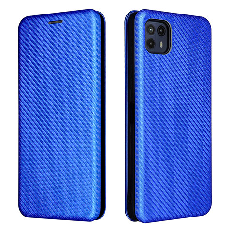 Handytasche Stand Schutzhülle Flip Leder Hülle L02Z für Motorola Moto G50 5G Blau