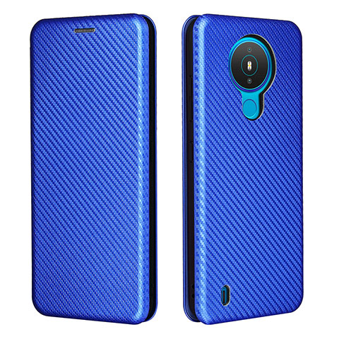 Handytasche Stand Schutzhülle Flip Leder Hülle L02Z für Nokia 1.4 Blau