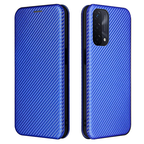 Handytasche Stand Schutzhülle Flip Leder Hülle L02Z für Oppo A54 5G Blau