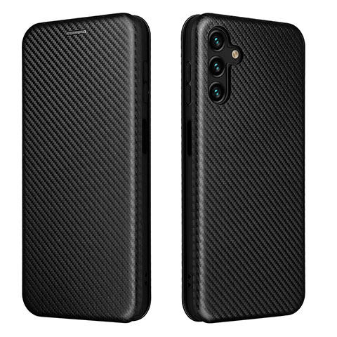 Handytasche Stand Schutzhülle Flip Leder Hülle L02Z für Samsung Galaxy A04s Schwarz