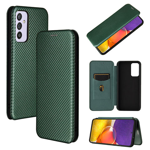 Handytasche Stand Schutzhülle Flip Leder Hülle L02Z für Samsung Galaxy A05s Grün