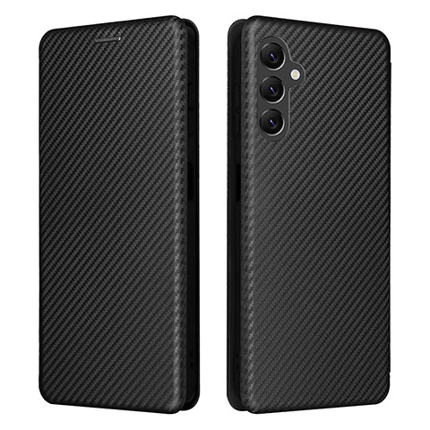 Handytasche Stand Schutzhülle Flip Leder Hülle L02Z für Samsung Galaxy A14 4G Schwarz