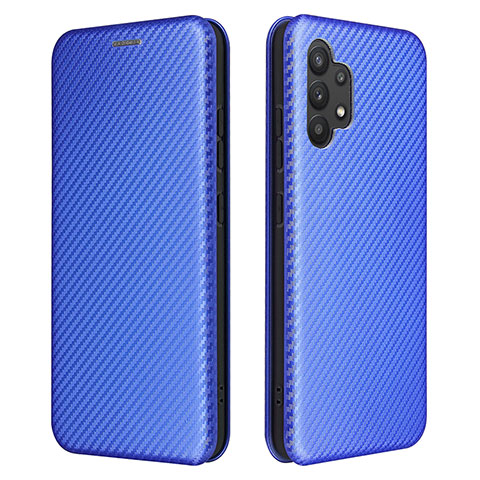 Handytasche Stand Schutzhülle Flip Leder Hülle L02Z für Samsung Galaxy A32 5G Blau