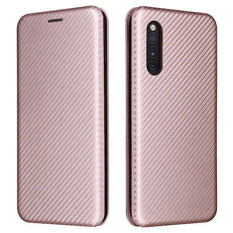 Handytasche Stand Schutzhülle Flip Leder Hülle L02Z für Samsung Galaxy A41 SC-41A Rosegold