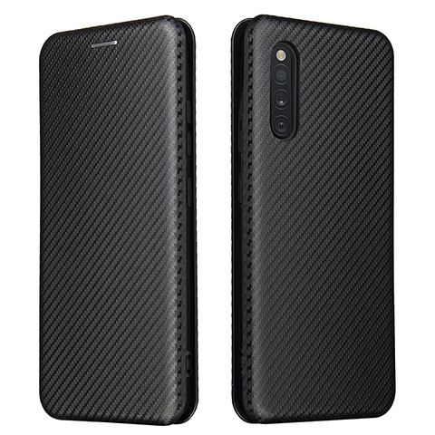 Handytasche Stand Schutzhülle Flip Leder Hülle L02Z für Samsung Galaxy A41 SC-41A Schwarz