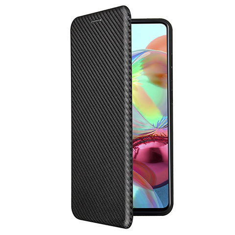 Handytasche Stand Schutzhülle Flip Leder Hülle L02Z für Samsung Galaxy A72 4G Schwarz