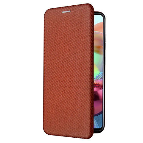 Handytasche Stand Schutzhülle Flip Leder Hülle L02Z für Samsung Galaxy A72 5G Braun