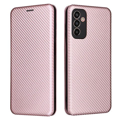 Handytasche Stand Schutzhülle Flip Leder Hülle L02Z für Samsung Galaxy F13 4G Rosegold