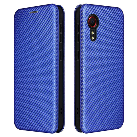 Handytasche Stand Schutzhülle Flip Leder Hülle L02Z für Samsung Galaxy XCover 5 SM-G525F Blau