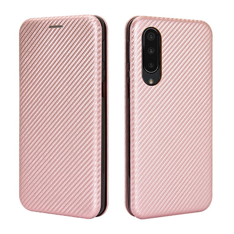 Handytasche Stand Schutzhülle Flip Leder Hülle L02Z für Sharp Aquos Zero5G basic Rosegold