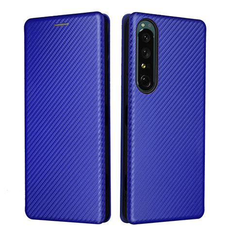 Handytasche Stand Schutzhülle Flip Leder Hülle L02Z für Sony Xperia 1 IV Blau