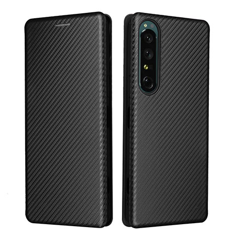 Handytasche Stand Schutzhülle Flip Leder Hülle L02Z für Sony Xperia 1 IV Schwarz