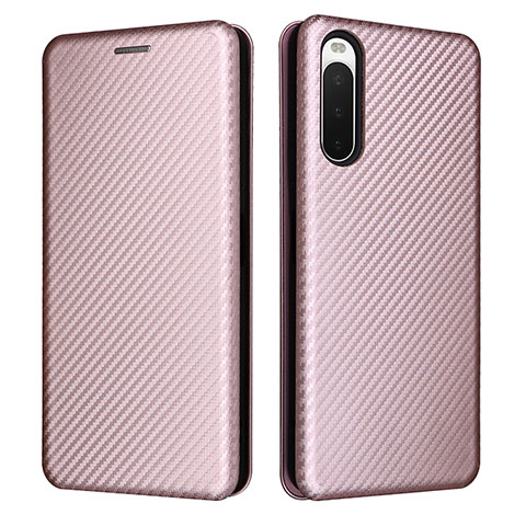 Handytasche Stand Schutzhülle Flip Leder Hülle L02Z für Sony Xperia 10 IV SO-52C Rosegold