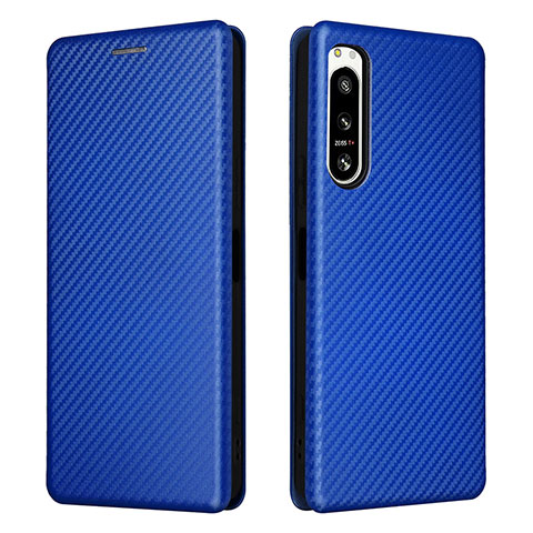 Handytasche Stand Schutzhülle Flip Leder Hülle L02Z für Sony Xperia 5 IV Blau