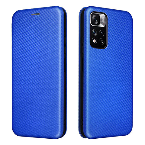 Handytasche Stand Schutzhülle Flip Leder Hülle L02Z für Xiaomi Poco M4 Pro 5G Blau